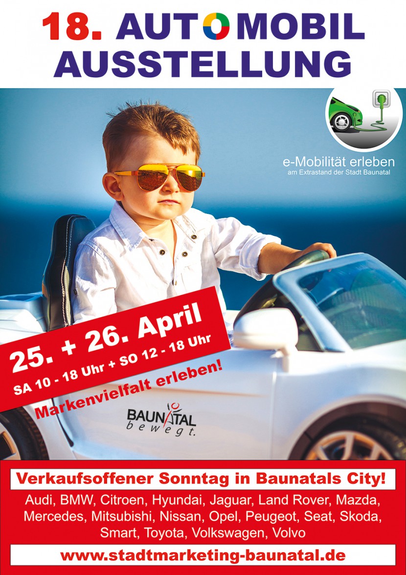 18. Baunataler Automobilausstellung Plakat